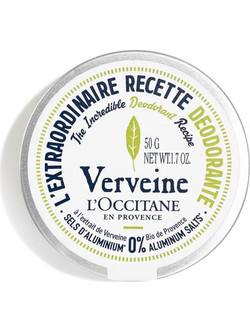 L'Occitane Verbena The Incredible Recipe Αποσμητικό Ποδιών σε Κρέμα 48h Χωρίς Αλουμίνιο 50gr
