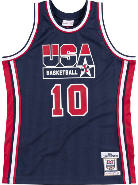 Mitchell & Ness Clyde Drexler USA 1992 Φανέλα Μπάσκετ AJY4GS18411-USANAVY92CDR
