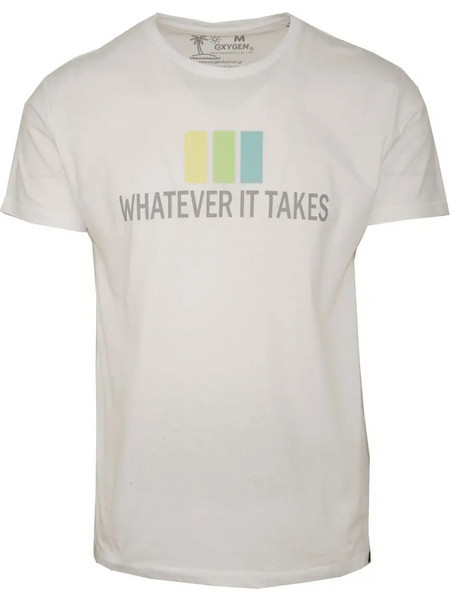 Oxygen Whatever it Take Ανδρικό Λευκό T-Shirt...