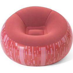 Bestway Φουσκωτή Πολυθρόνα - Living Room Sofas 112x112x66cm Κόκκινο-Ροζ
