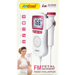 Μίνι φορητή συσκευή παρακολούθησης καρδιάς εμβρύου Andowl Q-C022 - Λευκό/Πράσινο