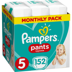 Pampers Pants Monthly Pack Πάνες Βρακάκι No5 12-17kg 152τμχ