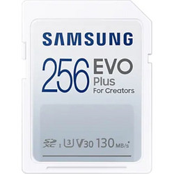 Samsung Evo Plus SDXC 256GB Class 10 U3 V30 UHS-I 130MB/s