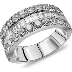 Δαχτυλίδι με Διαμάντια Brilliant από Λευκό Χρυσό 18 Καρατίων DDX607