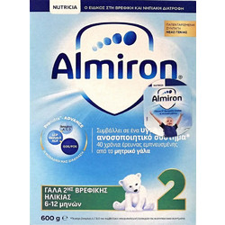 Nutricia Almiron 2 Βρεφικό Γάλα Σκόνη 6m+ 600gr