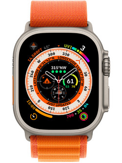 Apple Watch Ultra Cellular 49mm Titanium Alpine Loop Orange