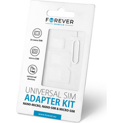 Forever Nano SIM Adapter σε Λευκό χρώμα