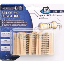 Velleman Set of 610 resistors (E12 series)