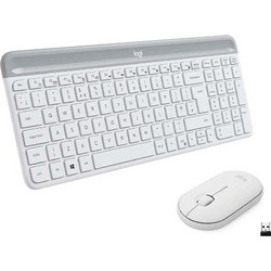 Logitech Slim Wireless Combo MK470 White Ασύρματο Σετ Πληκτρολόγιο & Ποντίκι