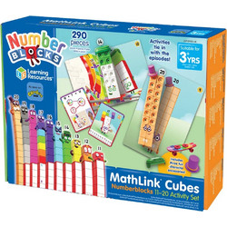Learning Resources MathLink Cubes Numberblocks 11-20 Activity Set