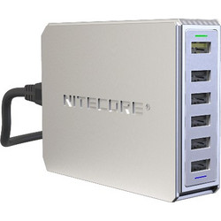 ΤΡΟΦΟΔΟΤΙΚΟ USB, NITECORE UA66Q desktop adaptor, 5V/10A, 68w Max, High speed charging