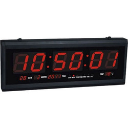 Πινακίδα Led με ώρα, θερμόμετρο και ημερολόγιο JH4819