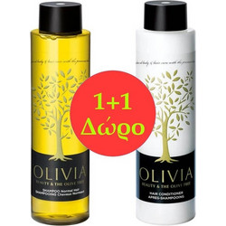 Olivia Hair Normal Gift Set, Σαμπουάν για Κανονικά Μαλλιά & ΔΩΡΟ Conditioner 2x300ml