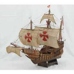 Collectible Santa Maria Ship Galleon Wooden Model Size Large