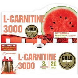 Gold Nutrition L-Carnitine 3000mg Watermelon 20 Αμπούλες