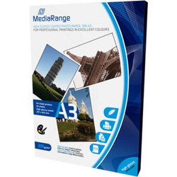 Φωτογραφικό Χαρτί MediaRange για Inkjet Εκτυπωτές A3 High-Glossy 200g/m 50 Φύλλα (MRINK109)