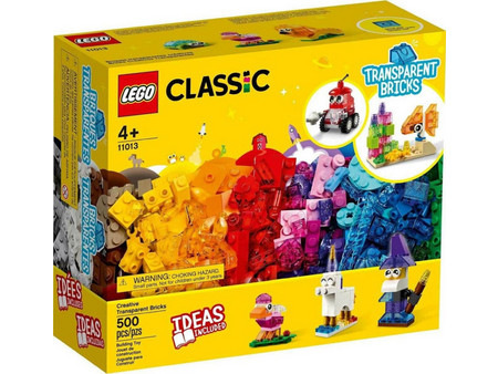 Lego Classic Δημιουργικά Διαφανή Τουβλάκια για 4+ Ετών 11013
