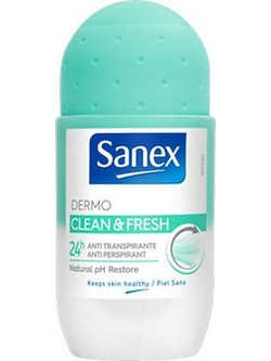 Sanex Dermo Clean & Fresh Γυναικείο Αποσμητικό Roll On 24h 50ml