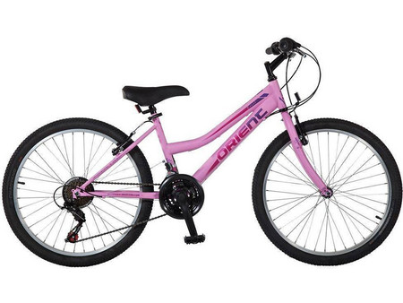 Orient Bikes Excel Girl Παιδικό Ποδήλατο Πόλης 24" Αλουμινίου με 21 Ταχύτητες Μωβ Ροζ