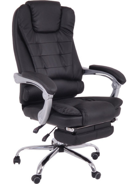 Woodwell BF9700 Καρέκλα Γραφείου Διευθυντική με Προσκέφαλο Στήριξη Μέσης και Ανάκλιση Μαύρη ΕΟ573,1