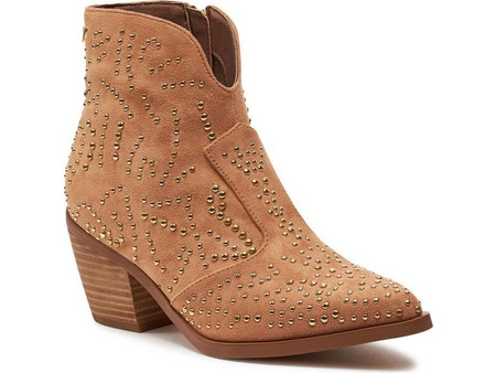Gioseppo Γυναικεία Μποτάκια Cowgirl Suede Ταμπά με Χοντρό Ψηλό Τακούνι 72094