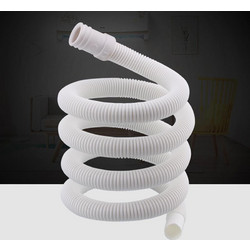 18mm Diameter Plastic Drain Pipe Water Outlet Extension Hose with Clamp for Semi-automatic Washing Machine / Air Conditioner, Size:3m Length (OEM)