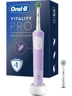Oral-B Vitality Pro 103 Lilac Ηλεκτρική Οδοντόβουρτσα με Χρονομετρητή