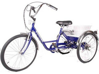 Gomier Τρίκυκλο Ποδήλατο 24" με 5 Ταχύτητες Royal Blue
