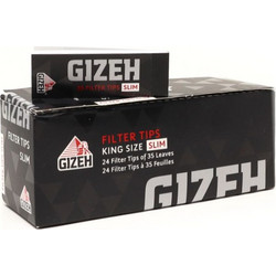 GIZEH BLACK FILTER TIPS SLIM ΤΖΙΒΑΝΕΣ (κουτί των 24τεμ)