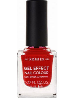 Korres Gel Effect 53 Royal Red Gloss Βερνίκι Νυχιών Μακράς Διαρκείας 11ml