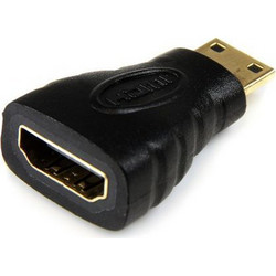 Αντάπτορας Andowl Mini HDMI (M) σε HDMI (F) Black