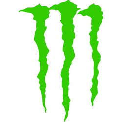 Αυτοκόλλητο Monster (Μεγάλο) Πράσινο