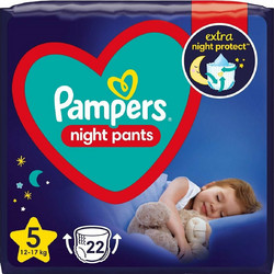 Pampers Night Pants Πάνες Βρακάκι No5 12-17kg 22τμχ