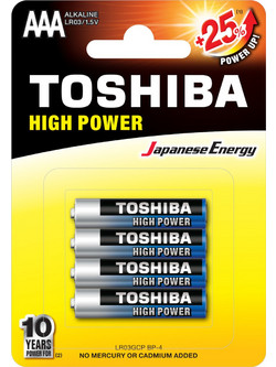 Toshiba High Power AAA 4τμχ