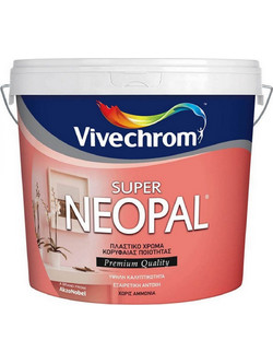 Vivechrom Super Neopal Πλαστικό Χρώμα Εσωτερικού Χώρου Λευκό 10lt