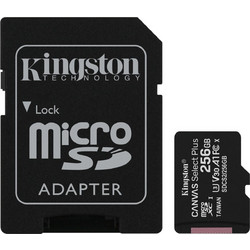 Kingston Canvas Select Plus microSDXC 256GB Class 10 U3 V30 UHS-I A1 + Adapter