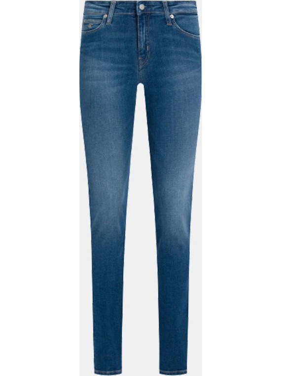 Calvin Klein Γυναικείο Τζιν Παντελόνι Slim Εφαρμογή Μπλε J20J213144-1A4