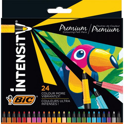 BIC Intensity Premium Μαρκαδόροι Ζωγραφικής Σετ 24 Χρώματα