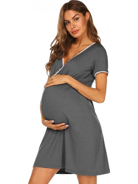 Φορεματάκι εγκυμοσύνης και θηλασμού - Γκρι