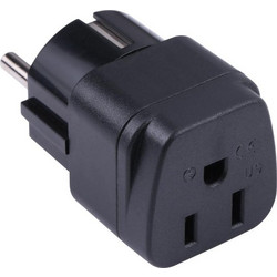 Portable Three-hole US to EU Plug Socket Power Adapter (OEM)