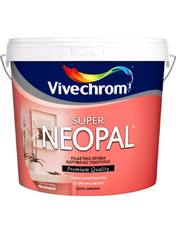 Vivechrom Super Neopal Πλαστικό Χρώμα Εσωτερικού Χώρου Λευκό 3lt