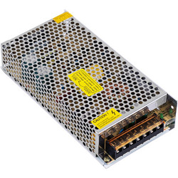GloboStar(R) 73091 Μεταλλικό Τροφοδοτικό PELV TRIAC DIMMABLE για Προϊόντα LED 200W 16.66A - AC 220-240V σε DC από 0.5V (0%) σε 12V (100%) - IP20 L20 x W9 x H4.5cm