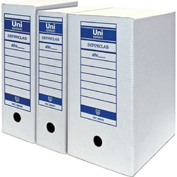 Πλαίσιο αρχείου Unipapel Unisystem Definiclas Λευκό Χαρτόνι Din A4 50 Μονάδες