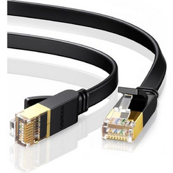 Ugreen Flat U/FTP STP Cat.7 Καλώδιο Δικτύου Ethernet 20m Black