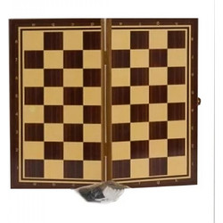 Argy Toys Σκάκι - Τάβλι Ξύλινο με Πούλια 28x28cm 1028