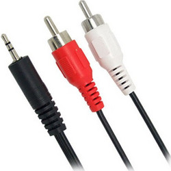 Jack 3.5 To 2 X RCA M/M Audio Sound Cable 10m Καλώδιο Ήχου 22200BK100