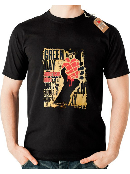 Green Day T-Shirt Μαύρο