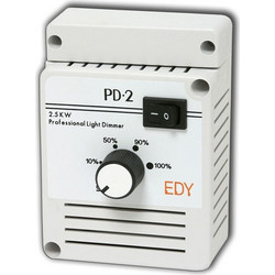 Ρυθμιστής φωτισμού- DIMMER PD-2 λευκό 230V 2,5KW επαγωγικών/ωμικών φορτίων με SOFT START