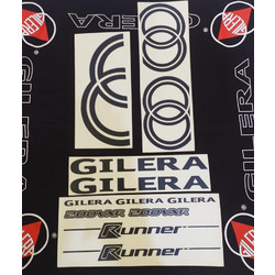 Αυτοκόλλητα σετ για Gilera Runner Vxr200 Καινούργια σε χρώματα Κόκκινα Μαύρο Ασημί