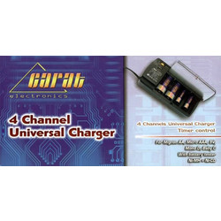 Carat 4 Channel Universal Charger with Battery Tester